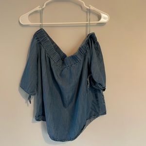 Off The Shoulder Denim Top